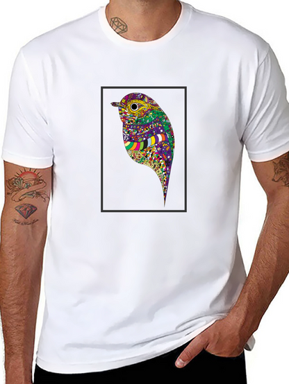 Bird Art Black T-Shirt