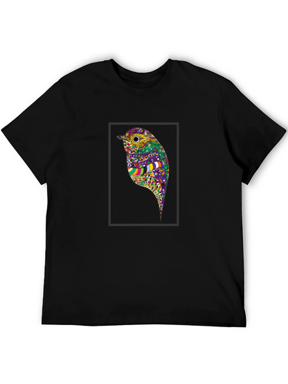 Bird Art Black T-Shirt
