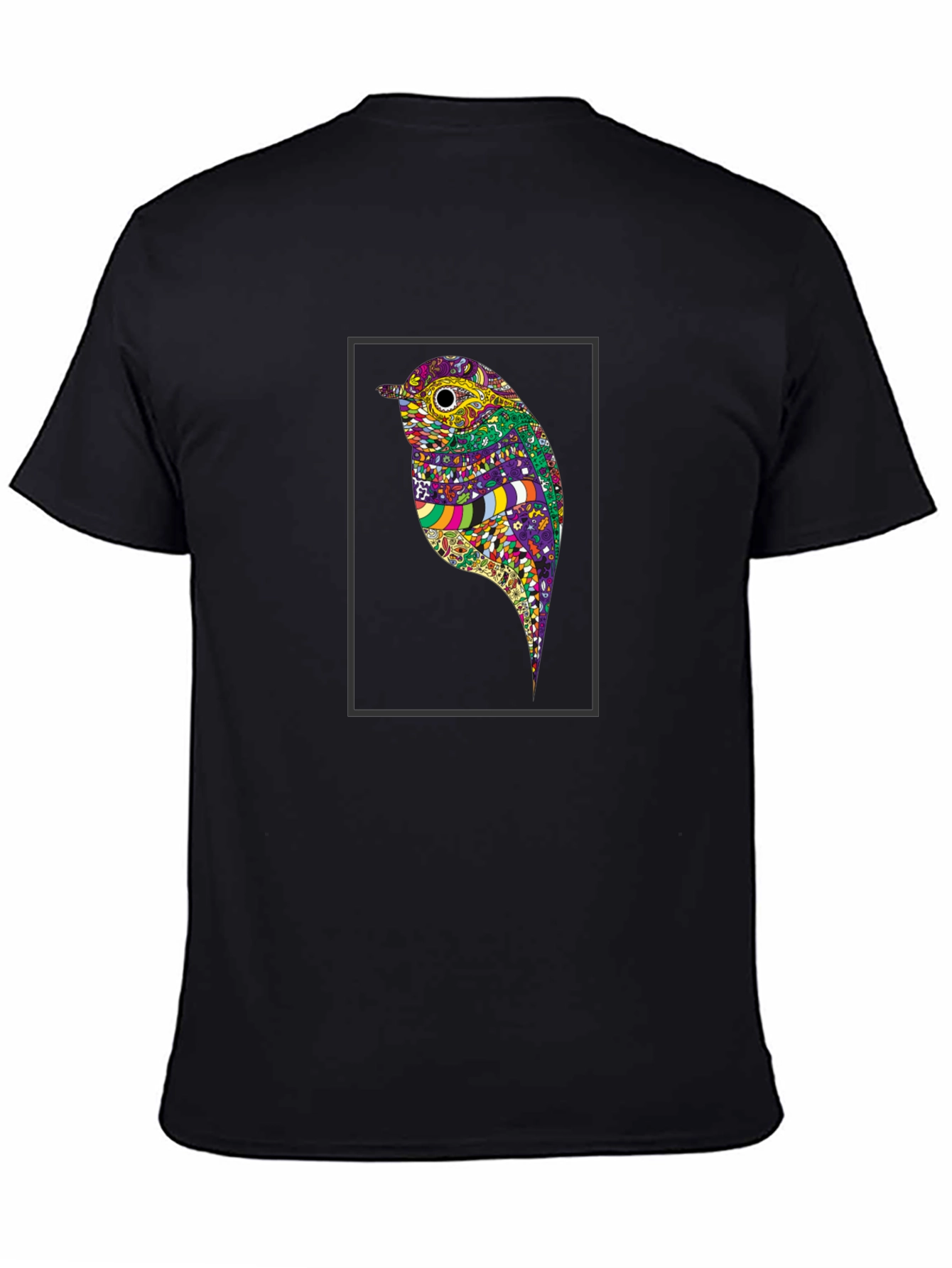 Bird Art Black T-Shirt