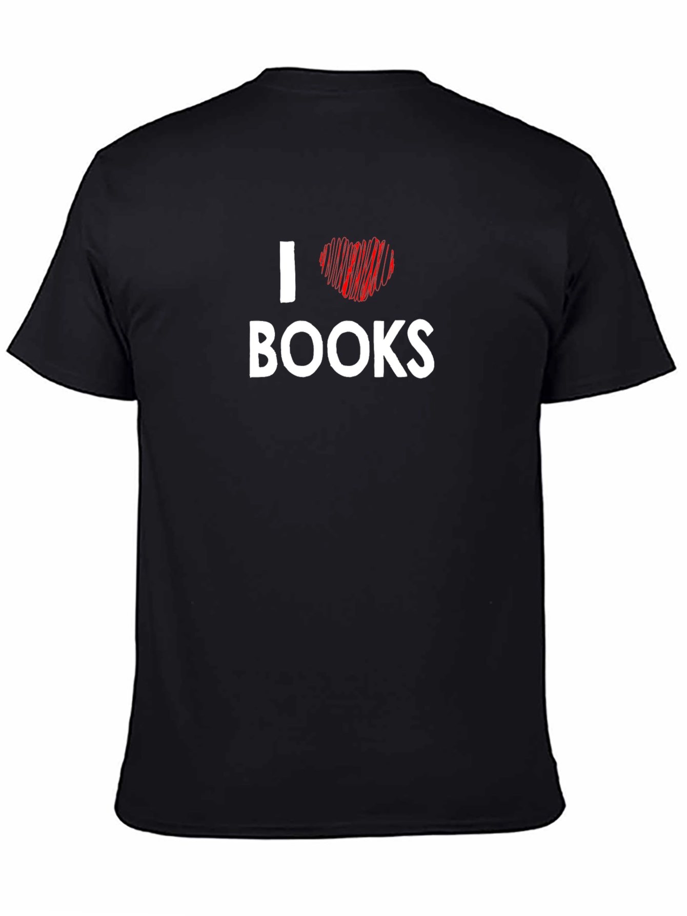 I Heart Books Graphic T-Shirt - Black
