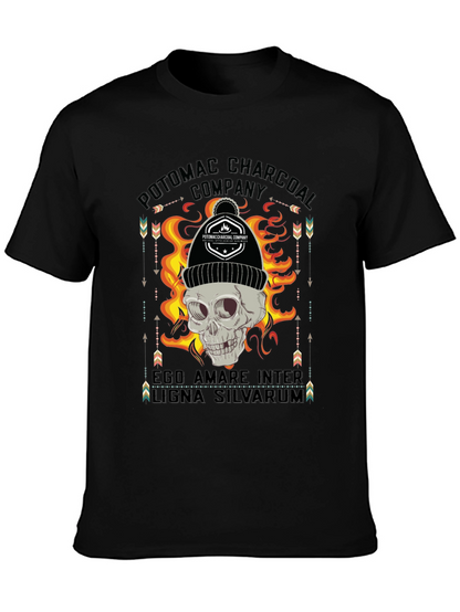 Potomac Charcoal Skull Graphic T-Shirt