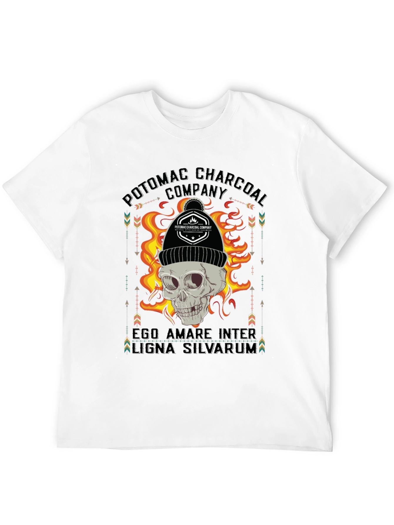 Potomac Charcoal Skull Graphic T-Shirt