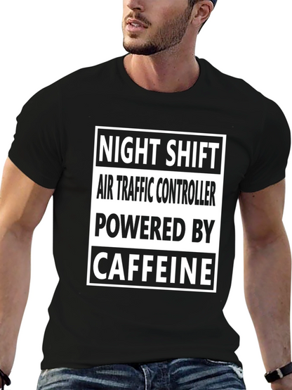 Night Shift Air Traffic Controller Caffeine T-Shirt