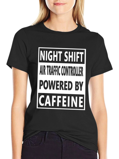 Night Shift Air Traffic Controller Caffeine T-Shirt