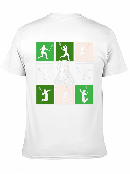 Badminton Player Silhouette Graphic Tee