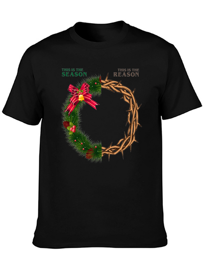 Season & Reason Christmas Wreath Graphic T-Shirt
