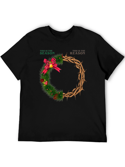 Season & Reason Christmas Wreath Graphic T-Shirt