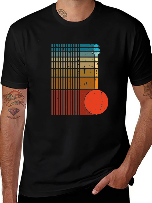 Retro Sunset Graphic Tee - Stylish Vintage Design T-Shirt