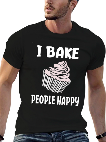 I Bake People Happy Graphic Tee