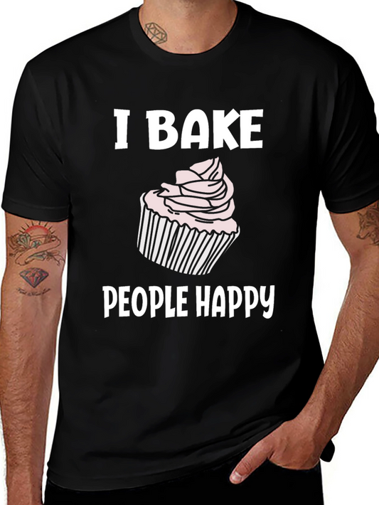 I Bake People Happy Graphic Tee
