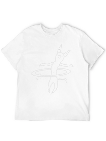 Cosmic Worm T-Shirt - Black Cotton Graphic Tee