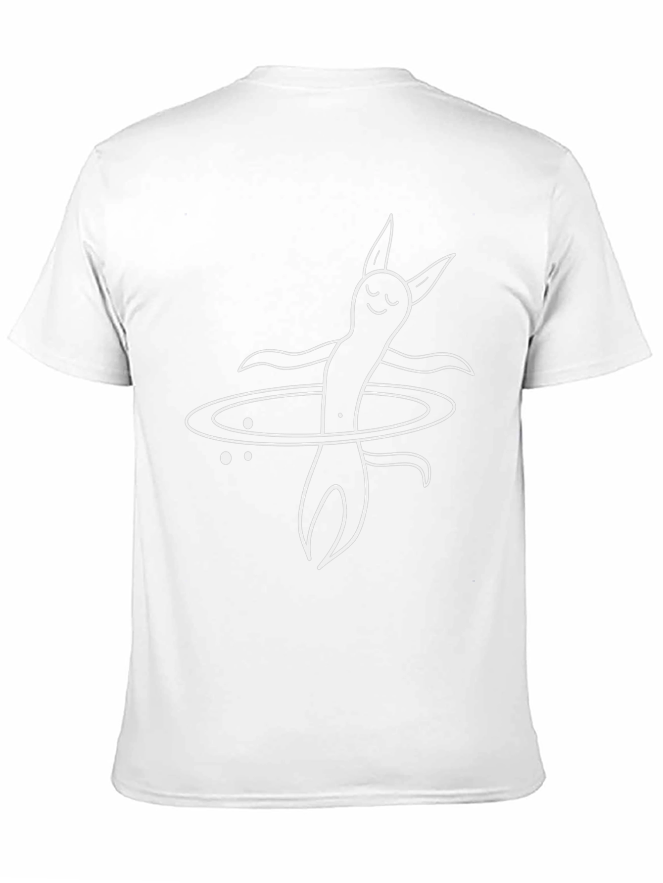 Cosmic Worm T-Shirt - Black Cotton Graphic Tee