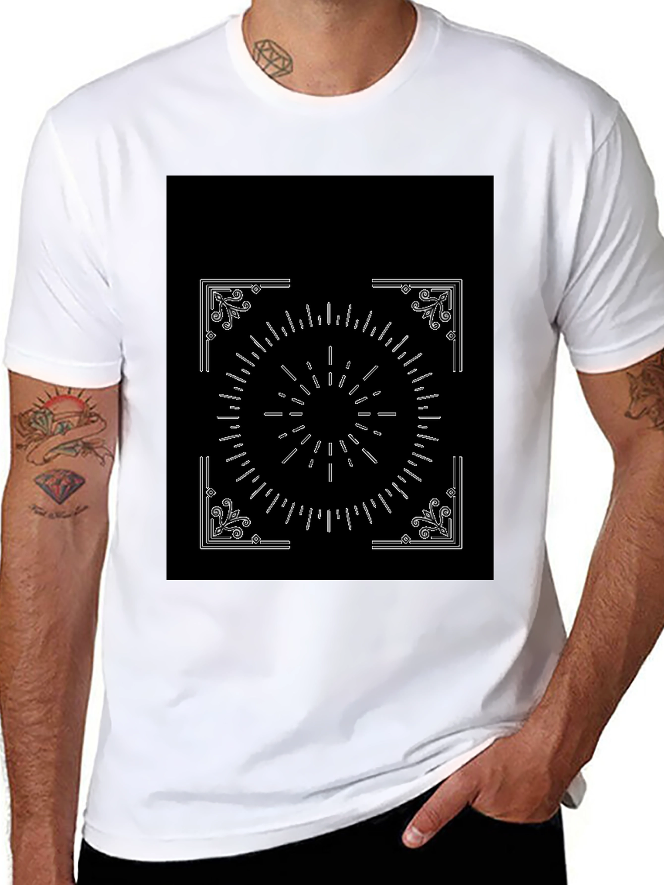 Geometric Graphic Print Tee