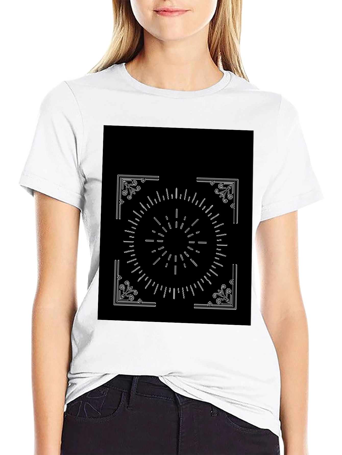 Geometric Graphic Print Tee