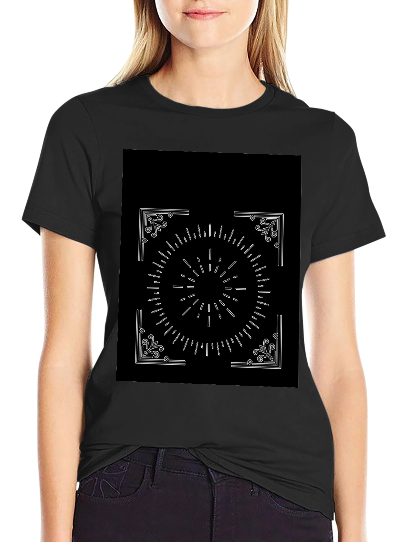 Geometric Graphic Print Tee