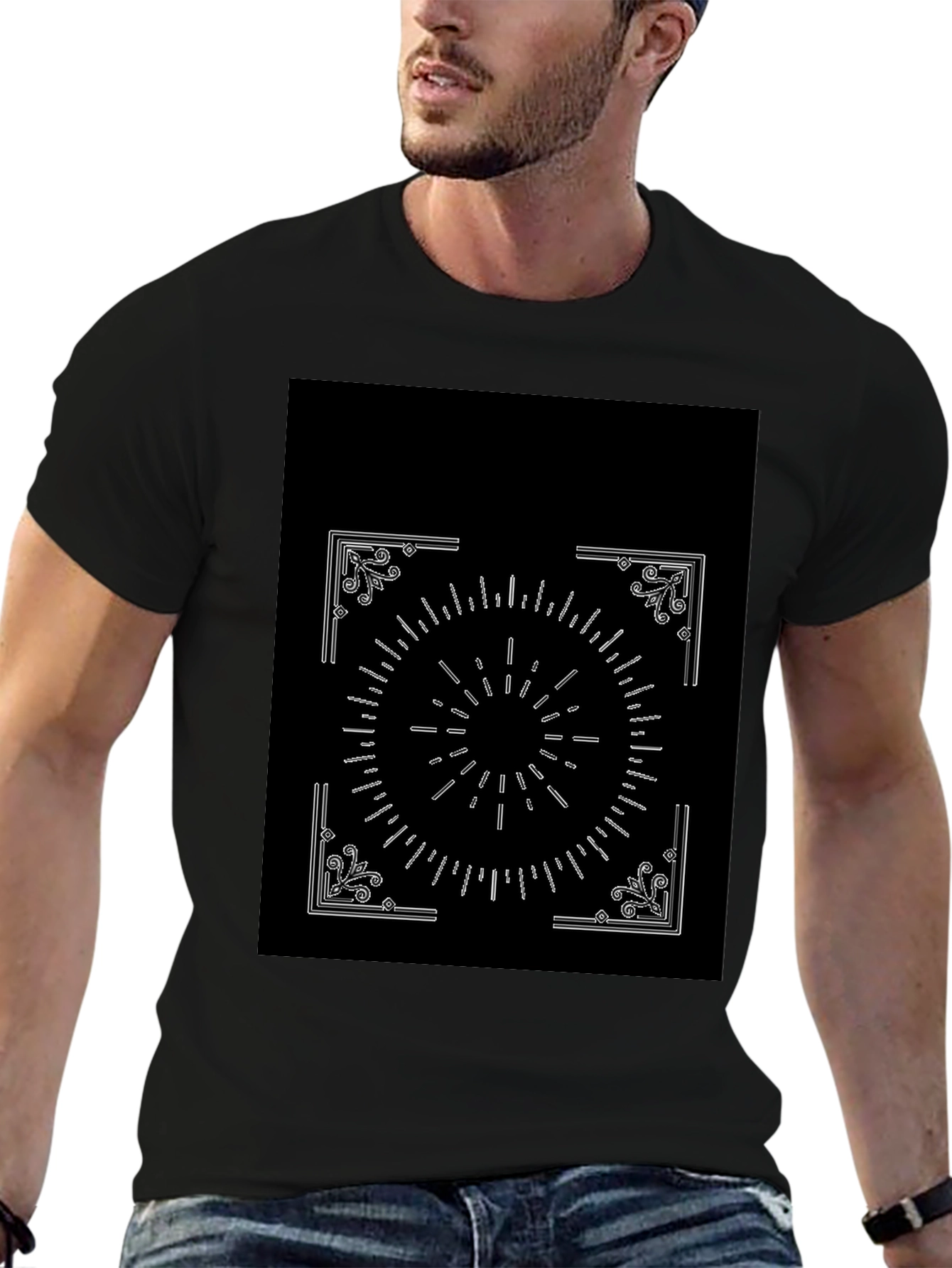 Geometric Graphic Print Tee