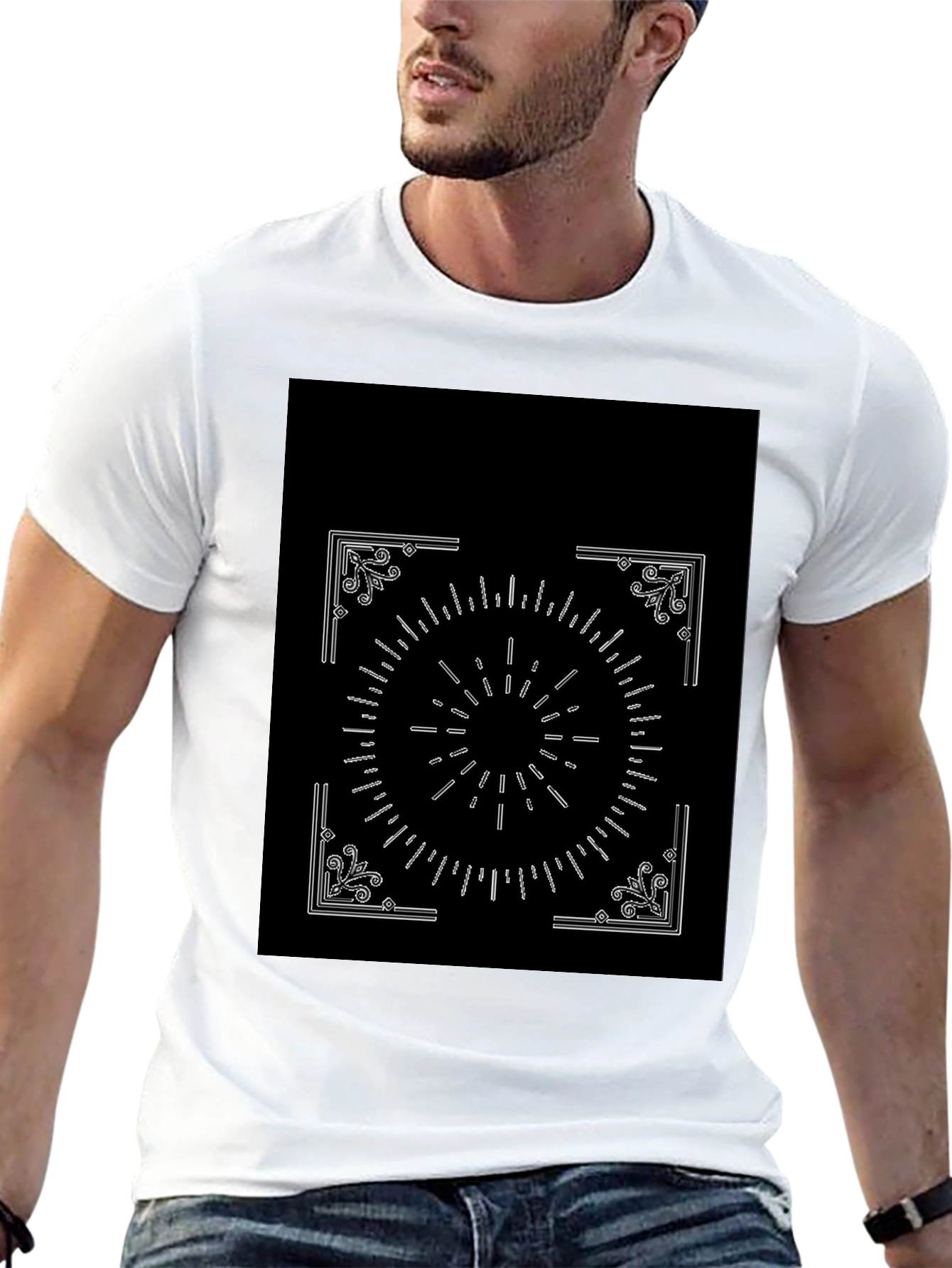 Geometric Graphic Print Tee