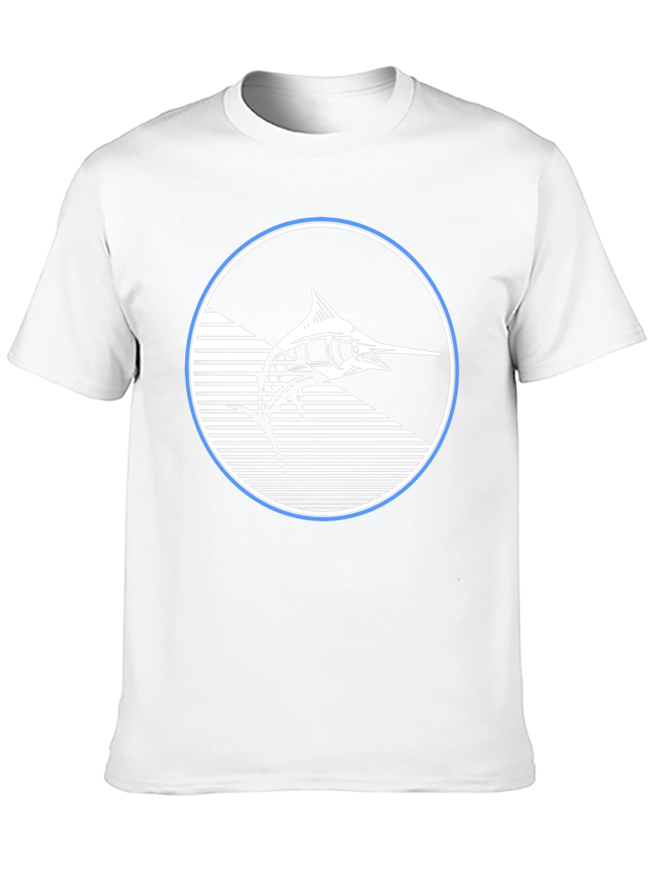 Marlin Fish Graphic T-Shirt - Stylish Black Tee