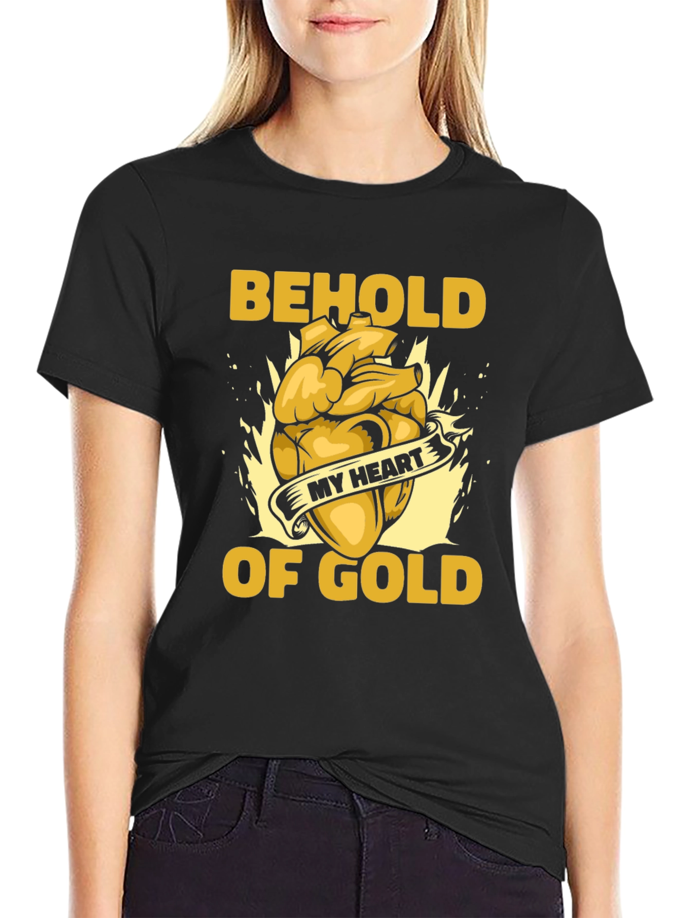 Behold My Heart of Gold Graphic Tee