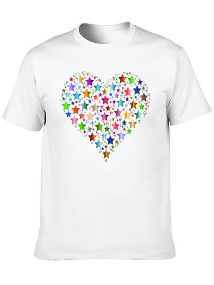 Star Heart Graphic Tee - Black