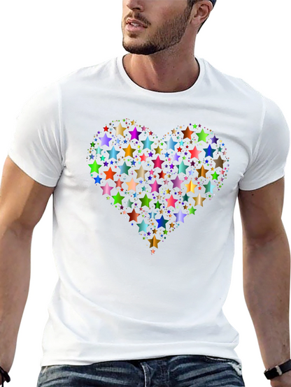 Star Heart Graphic Tee - Black