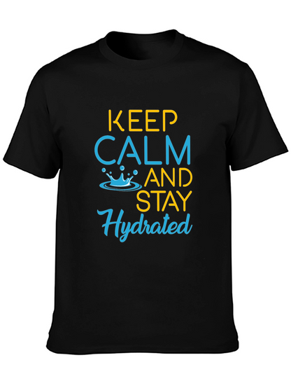 Keep Calm & Stay Hydrated Graphic T-Shirt