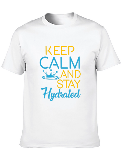 Keep Calm & Stay Hydrated Graphic T-Shirt