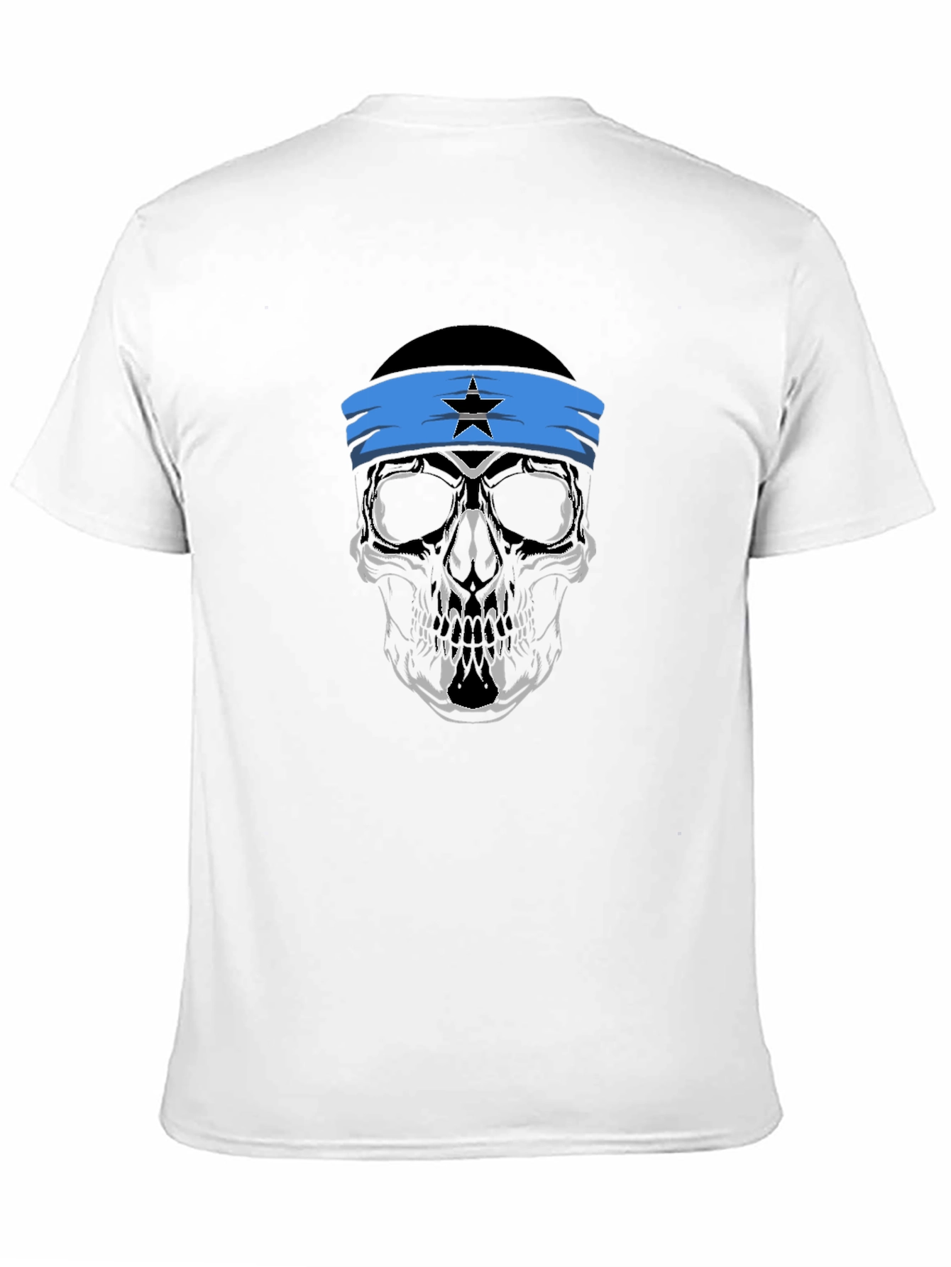 Skull Headband Graphic T-Shirt
