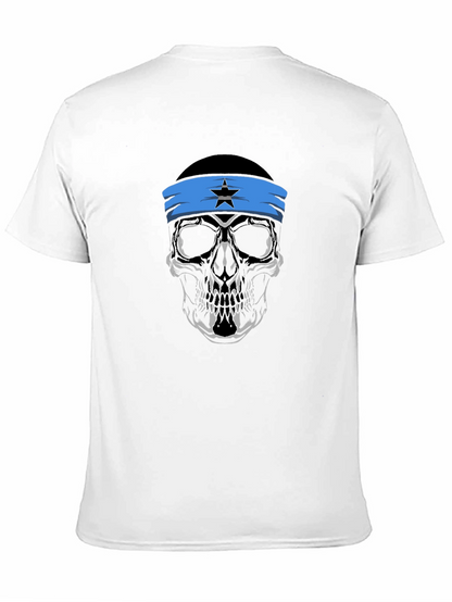 Skull Headband Graphic T-Shirt