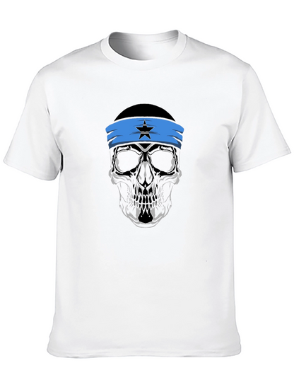 Skull Headband Graphic T-Shirt