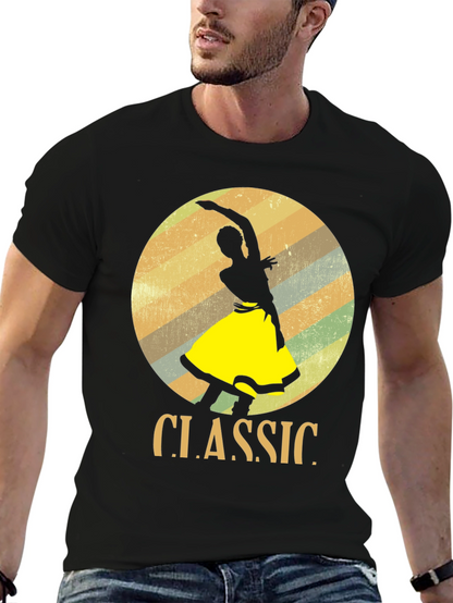 Classic Dancer Graphic T-Shirt - Retro Style