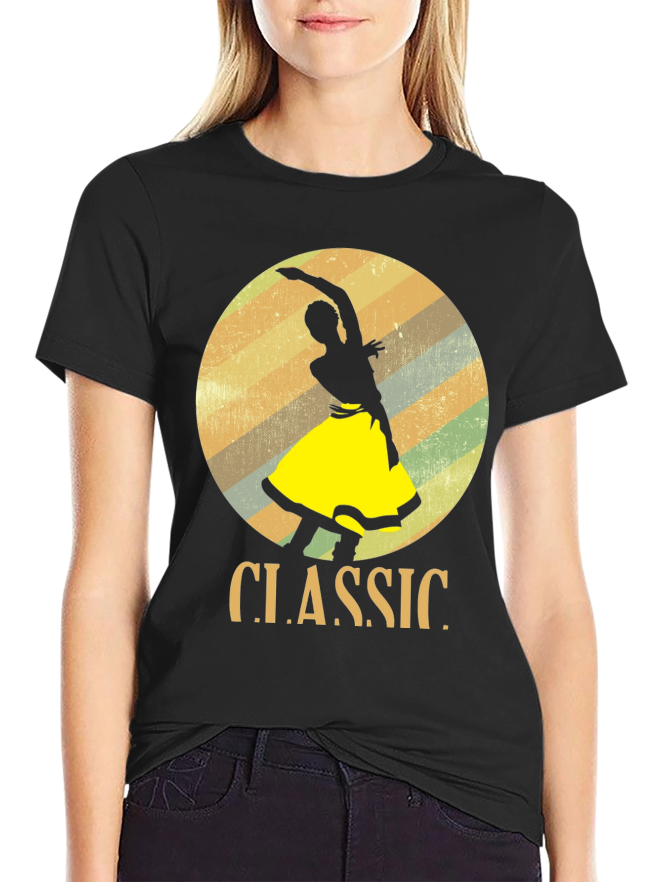 Classic Dancer Graphic T-Shirt - Retro Style