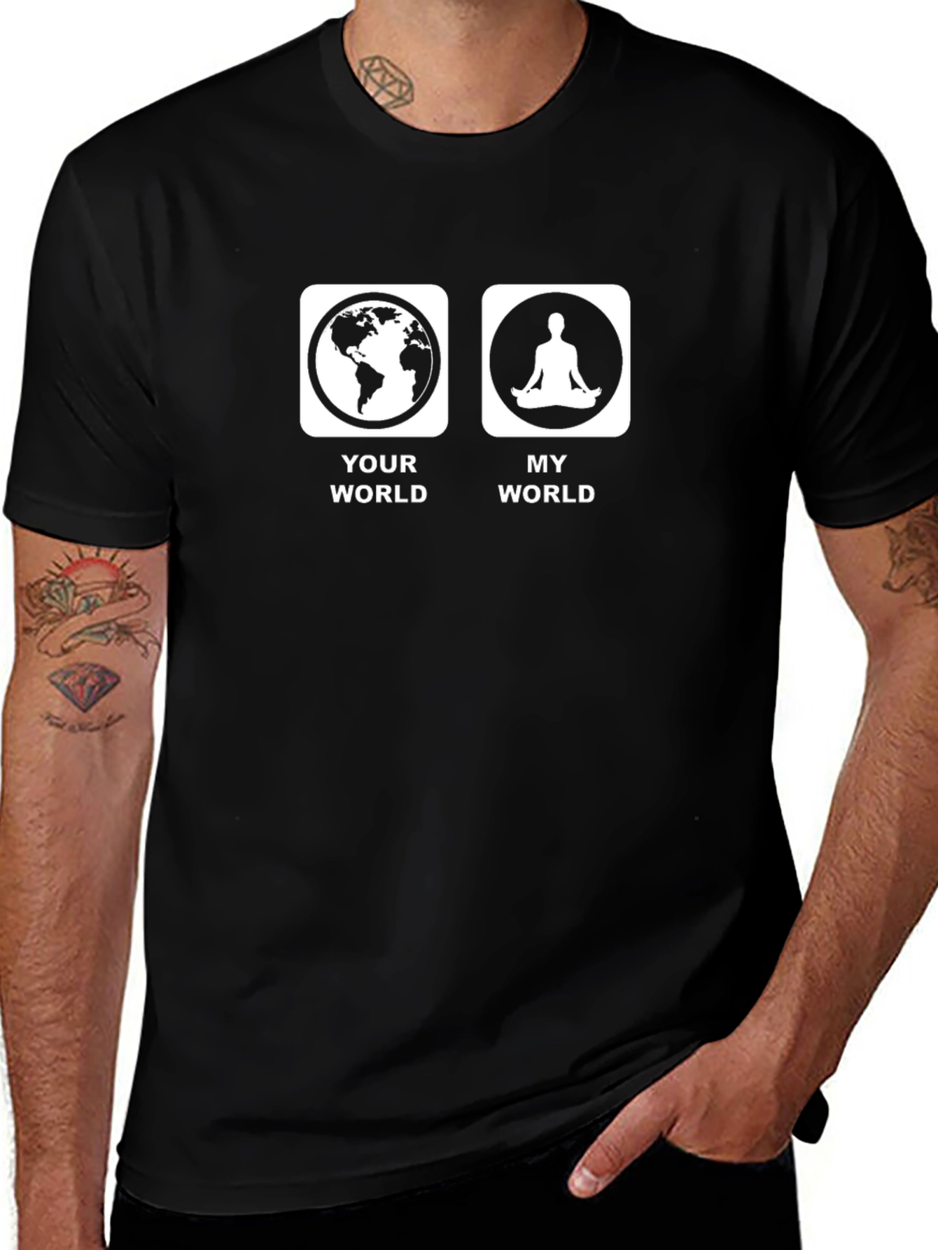 Your World vs. My World Meditation T-Shirt