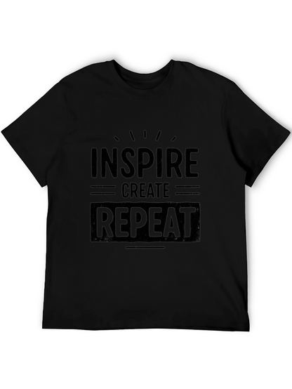 Inspire Create Repeat Graphic T-Shirt - Black