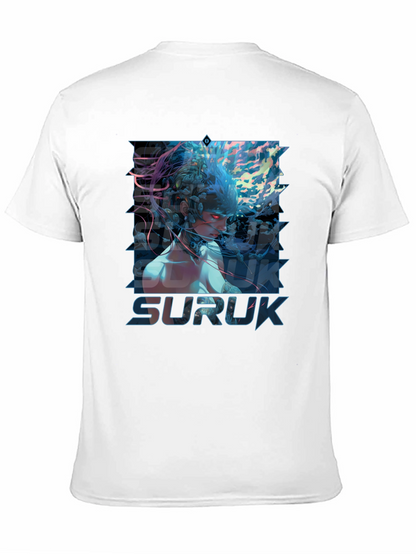Suruk Graphic Print T-Shirt - Black
