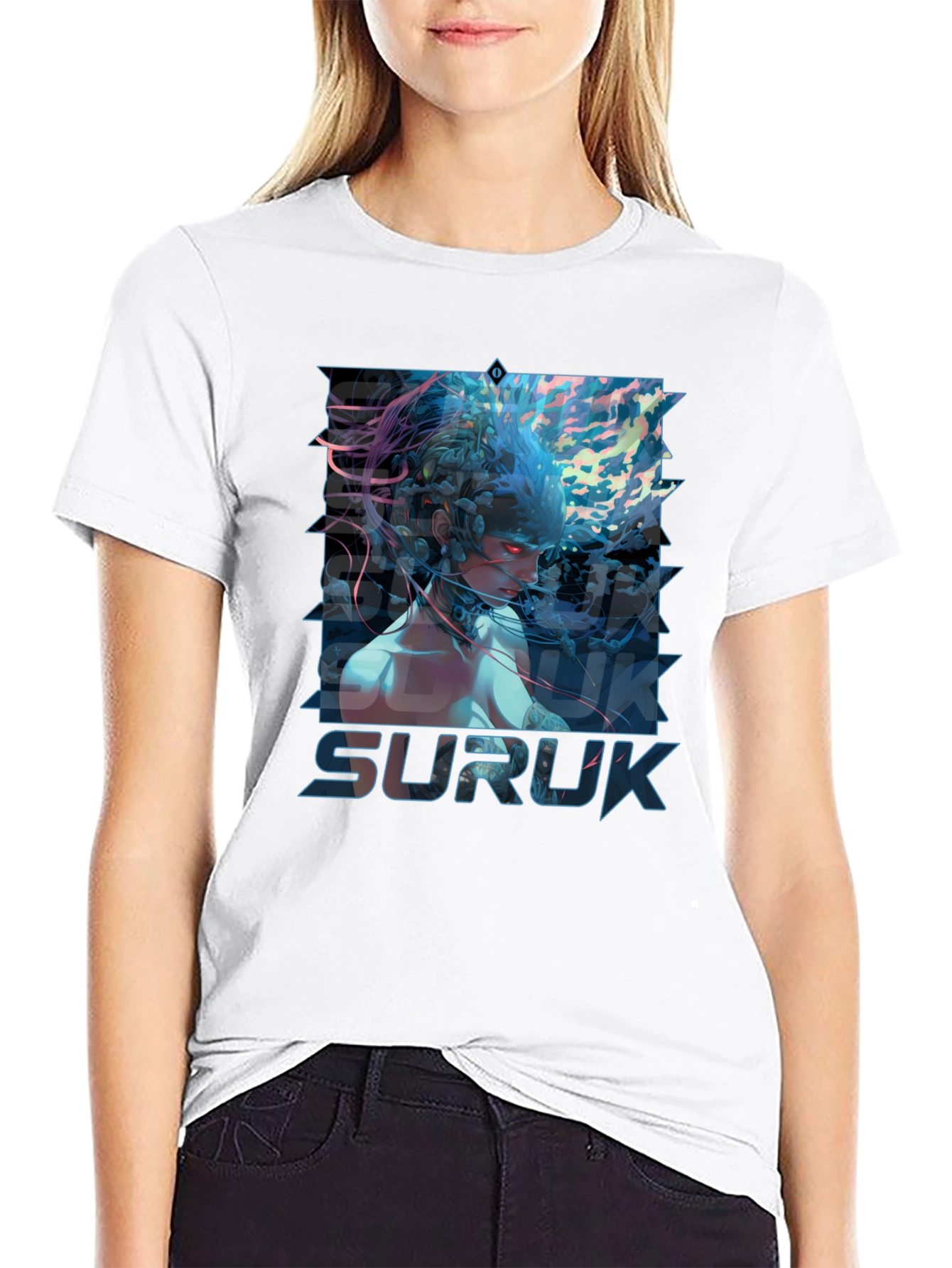 Suruk Graphic Print T-Shirt - Black