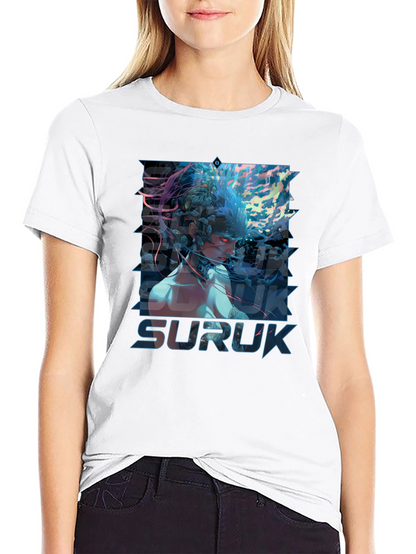 Suruk Graphic Print T-Shirt - Black