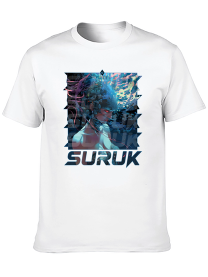 Suruk Graphic Print T-Shirt - Black