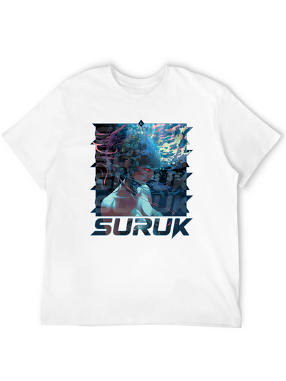 Suruk Graphic Print T-Shirt - Black