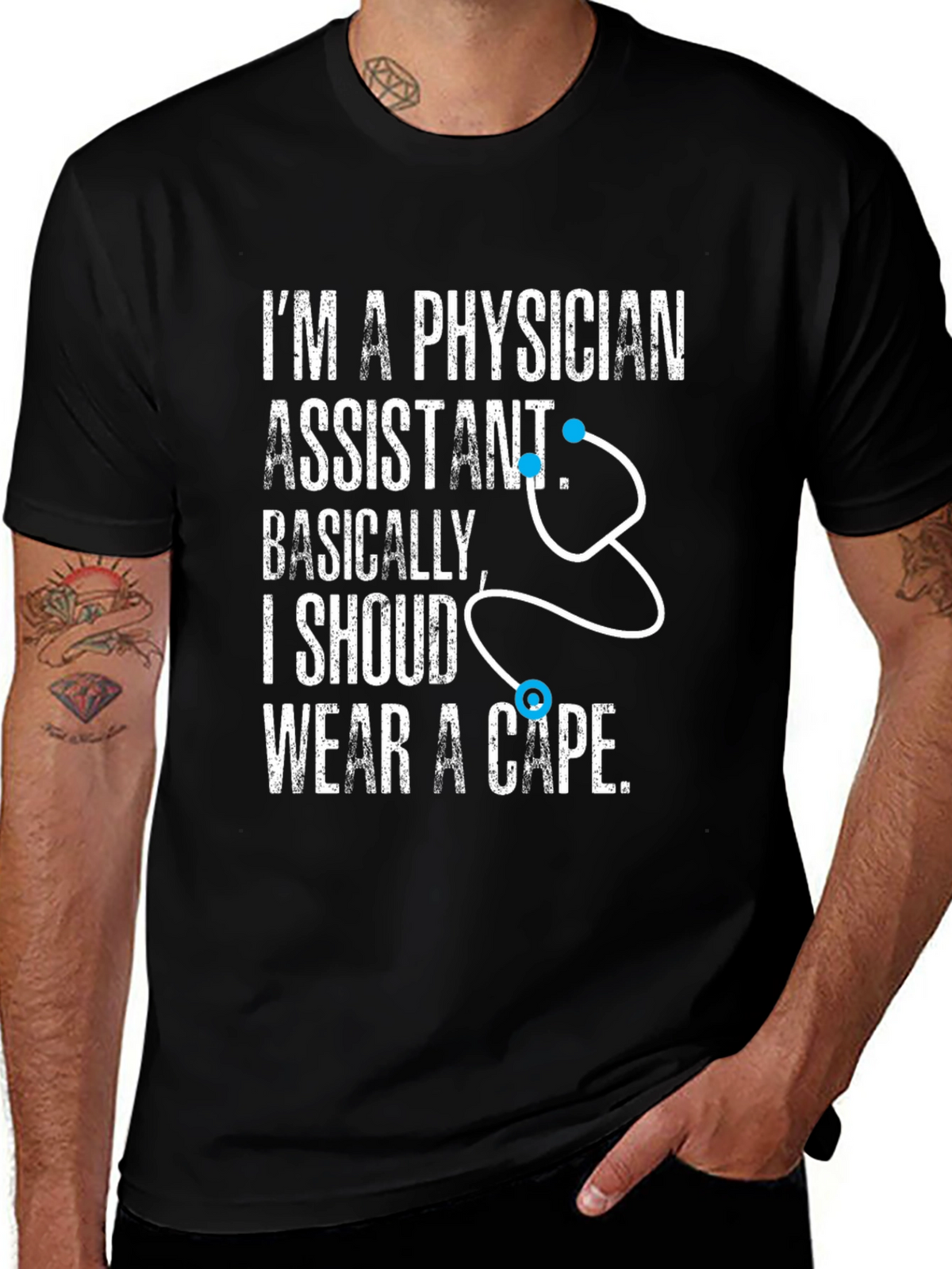Physician Assistant Cape T-Shirt - Medical Hero Apparel