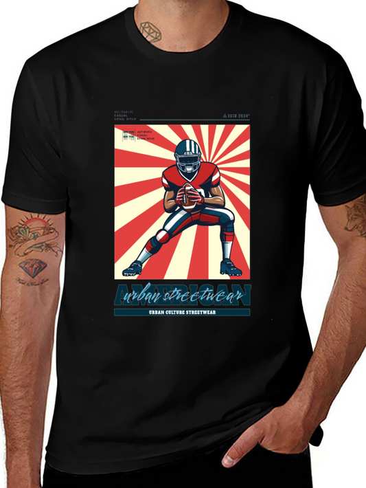 Urban Streetwear Football T-Shirt