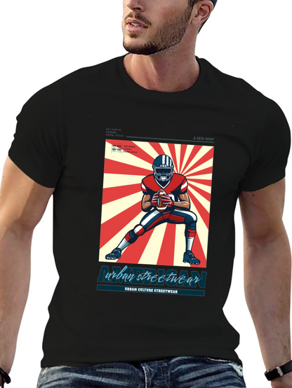Urban Streetwear Football T-Shirt
