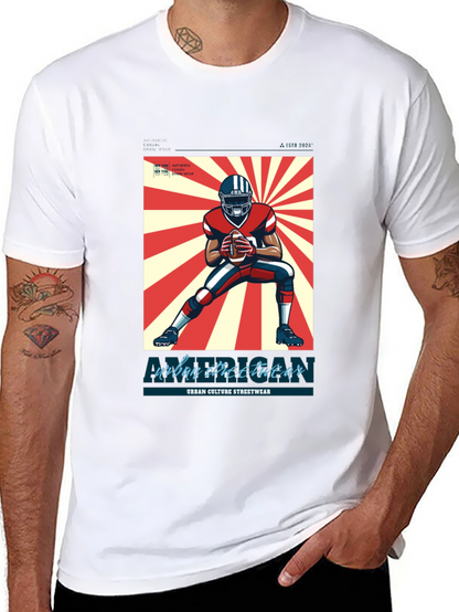Urban Streetwear Football T-Shirt