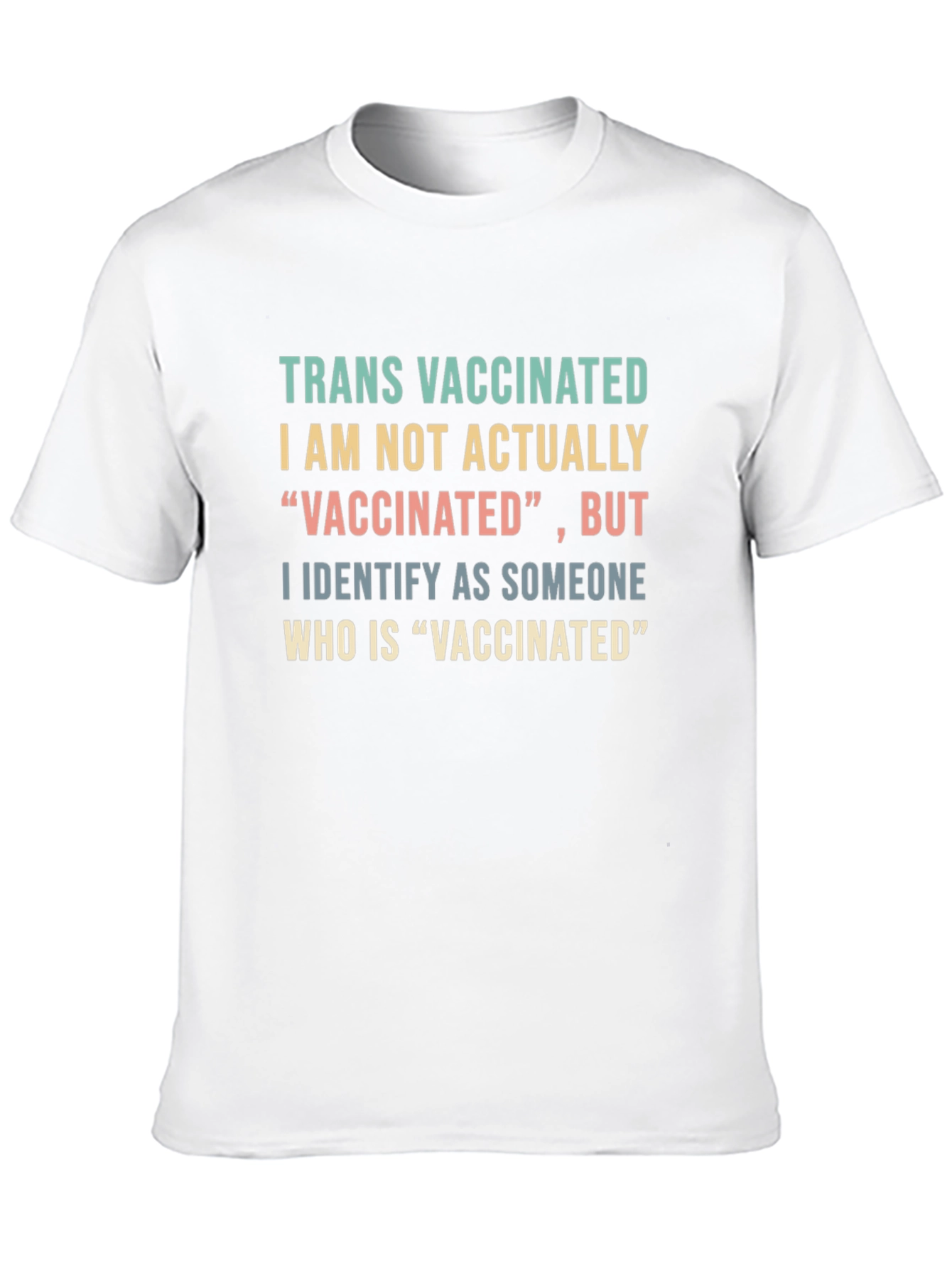 Trans Vaccinated Funny T-Shirt Novelty Tee