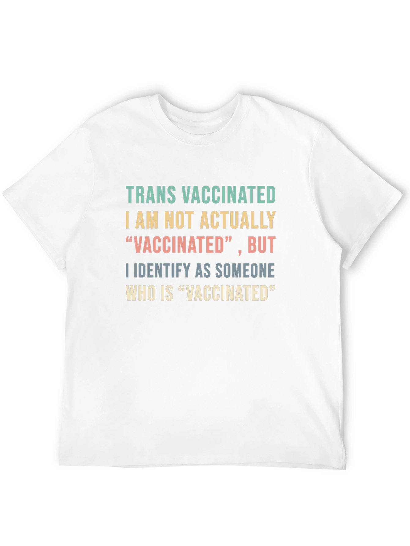 Trans Vaccinated Funny T-Shirt Novelty Tee