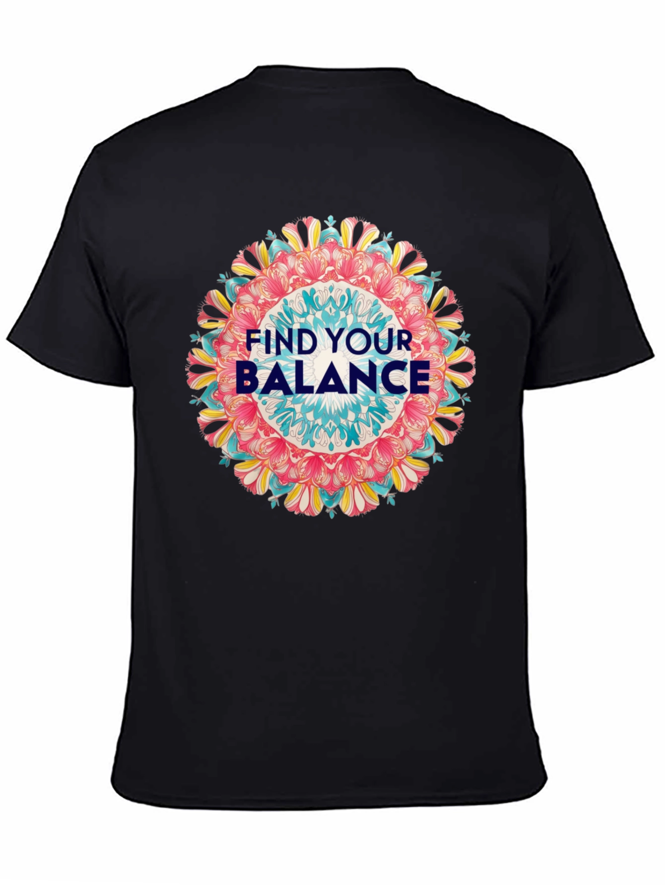 Find Your Balance Graphic Tee - Mandala Design