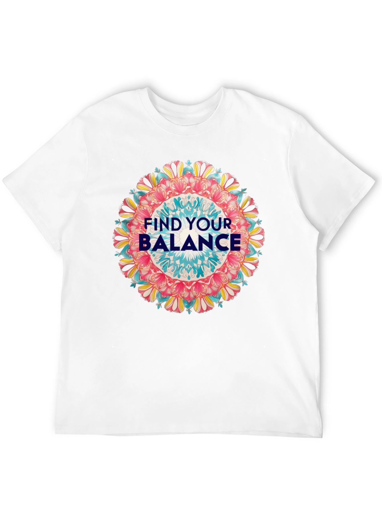 Find Your Balance Graphic Tee - Mandala Design