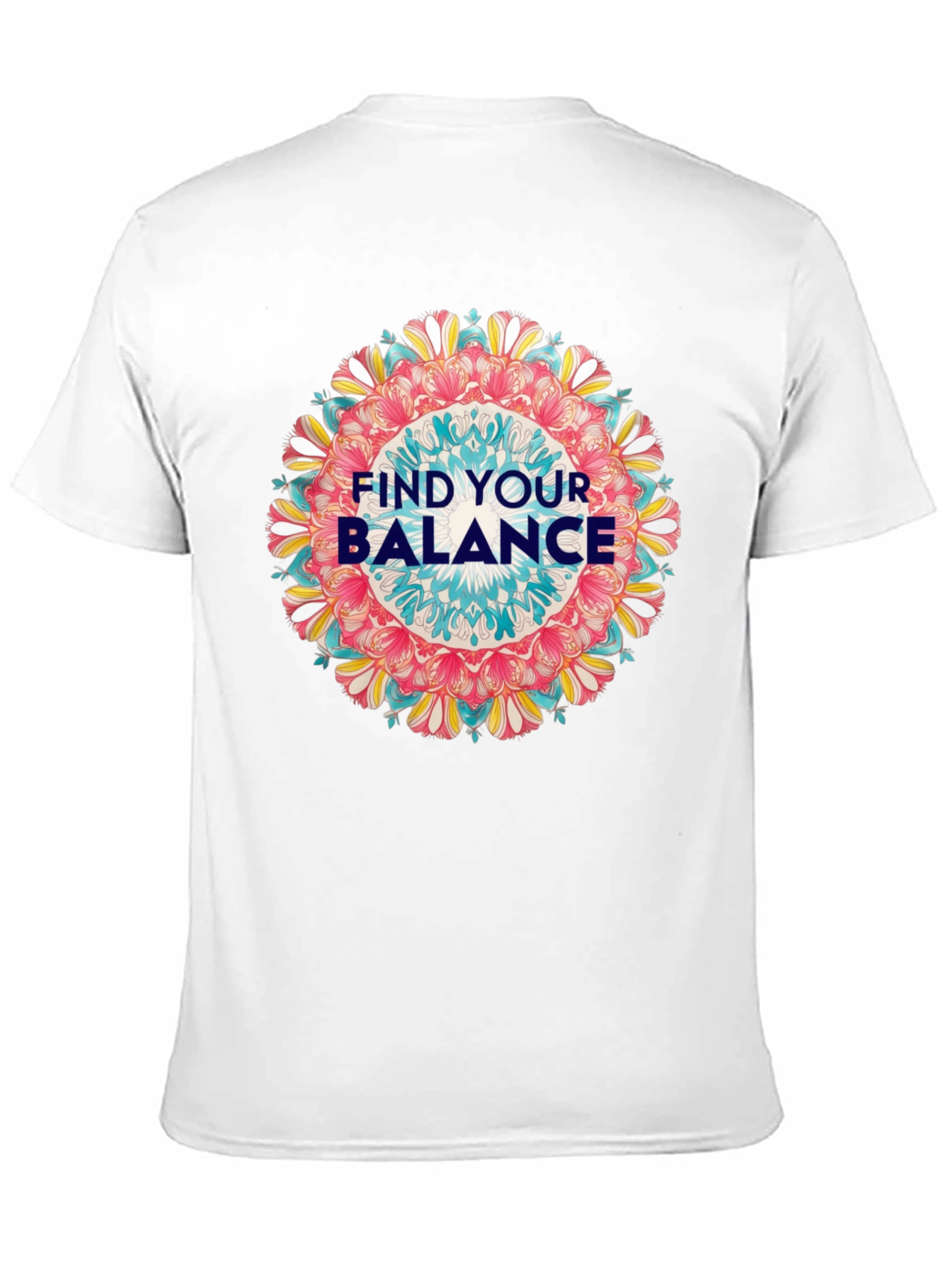 Find Your Balance Graphic Tee - Mandala Design