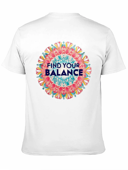 Find Your Balance Graphic Tee - Mandala Design