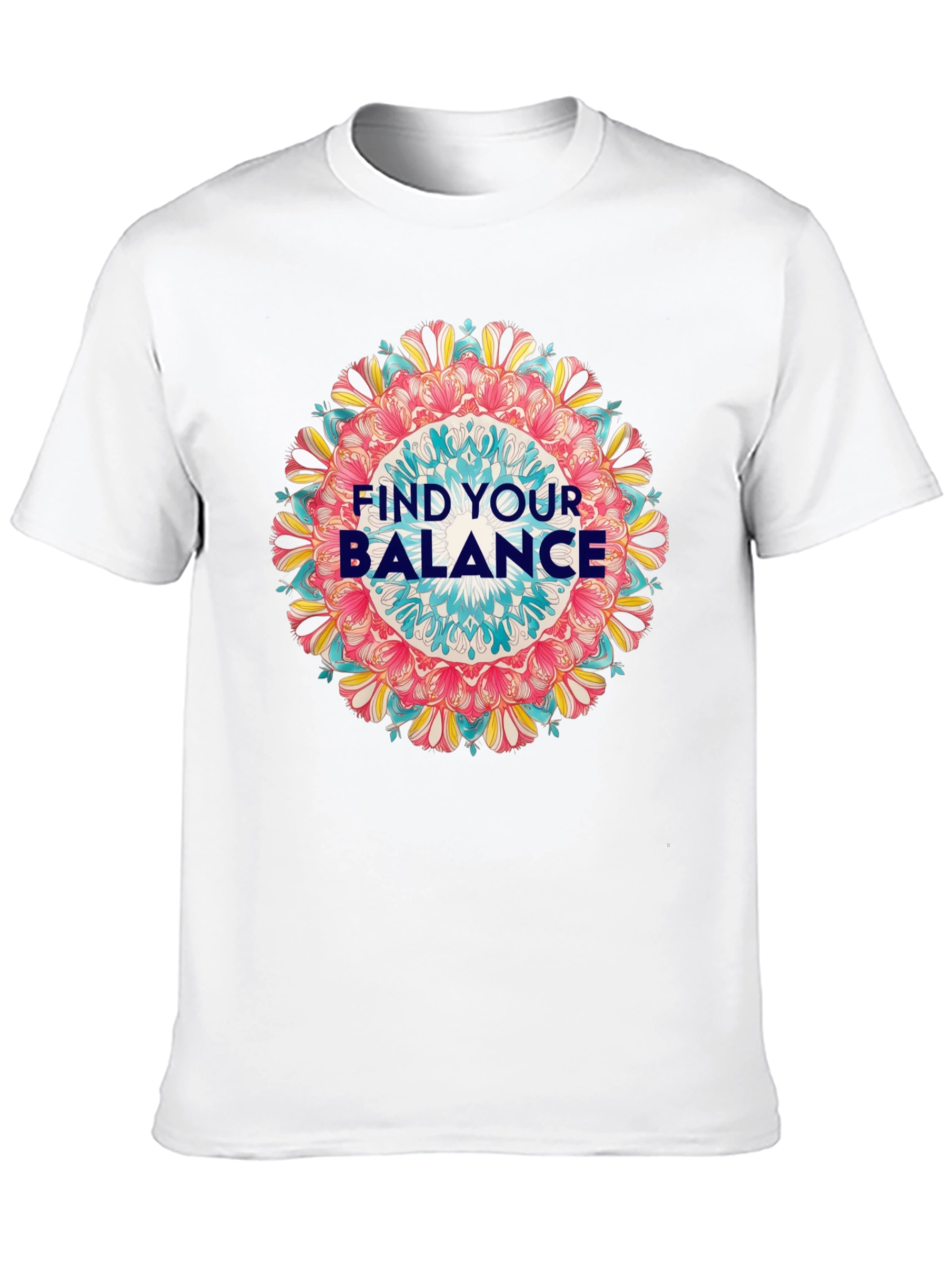 Find Your Balance Graphic Tee - Mandala Design